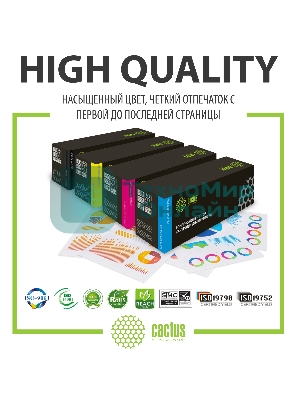 Картридж лазерный Cactus CS-CF403A пурпурный (1400 стр.) для HP CLJ M252/252N/252DN/252DW/M277n/M277DW