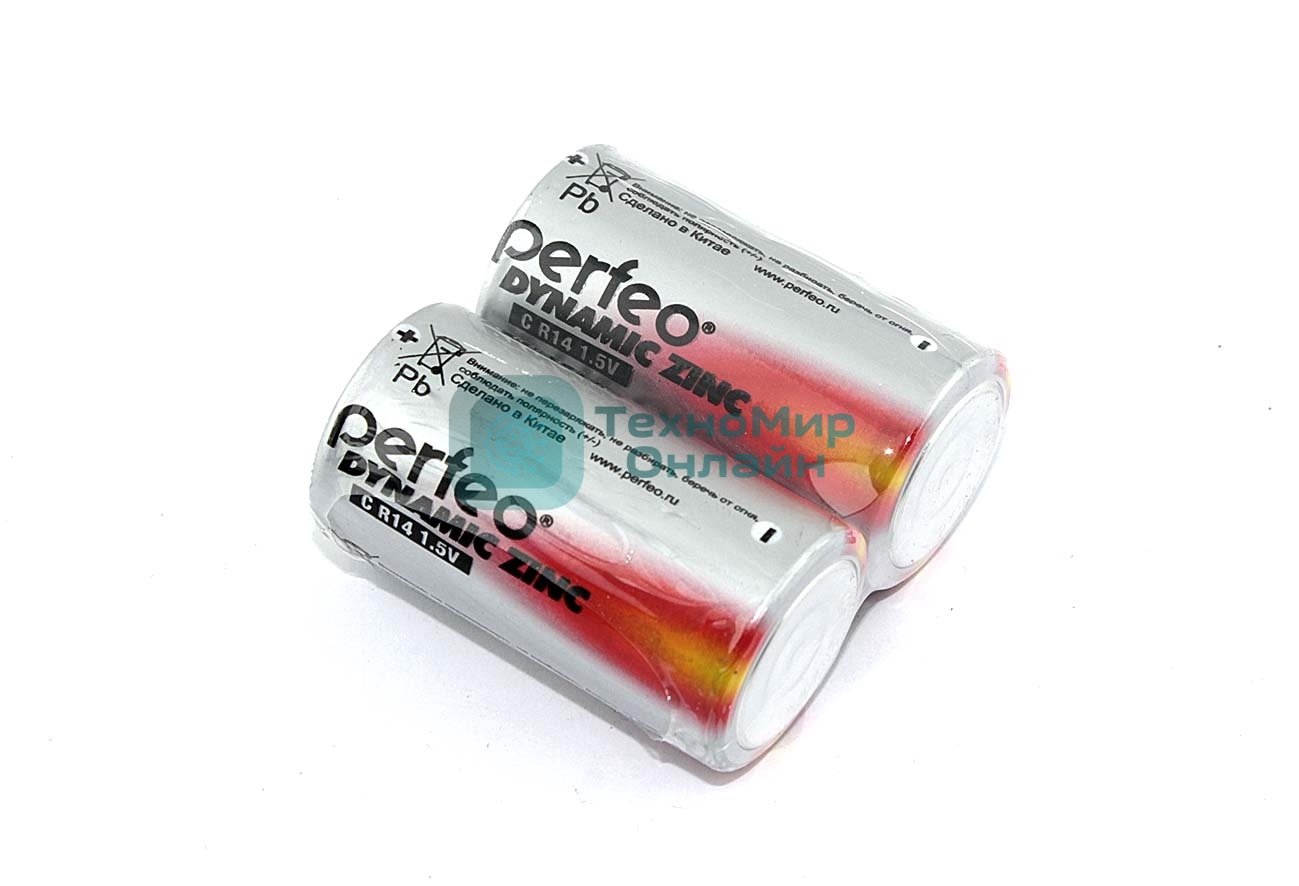 Батарейка Perfeo R14/2SH Dynamic Zinc