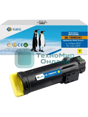 Картридж лазерный G&G GG-106R03487 106R03479/106R03487 желтый (2400 стр.) для Xerox Phaser 6510DN/WC 6515DN