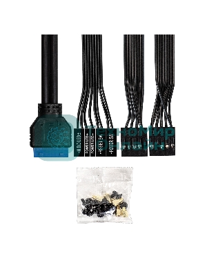 Компьютерный корпус Minitower ExeGate BAA-308MU2-AA500 (mATX, БП AA500 с вент. 8см, 1хUSB+2хUSB 3.0, HD Audio, черный)