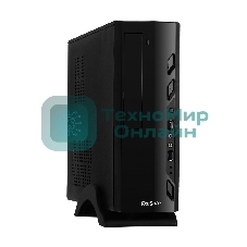 Компьютерный корпус ExeGate EX268694RUS Компьютерный корпус MiniITX ExeGate MI-208 Black, miniITX/mATX, M350, 80мм, 2хUSB, Audio