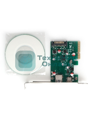 Контроллер USB Gembird SPCR-02, в PCI, порты: 2 внешн. USB 3.0 Type-C
