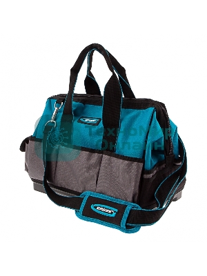 Сумка для инструмента Gross Handwerker, 26 карманов, пластик. дно, наплечный ремень, 400х225х310 мм