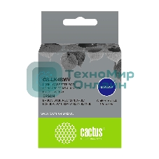 Картридж ленточный Cactus CS-LK4BWV белый шрифт, черный фон (12 мм, 9 м) для Epson LW300/LW400/LW700/LW600P/LW1000P/K400/Z700/Z900