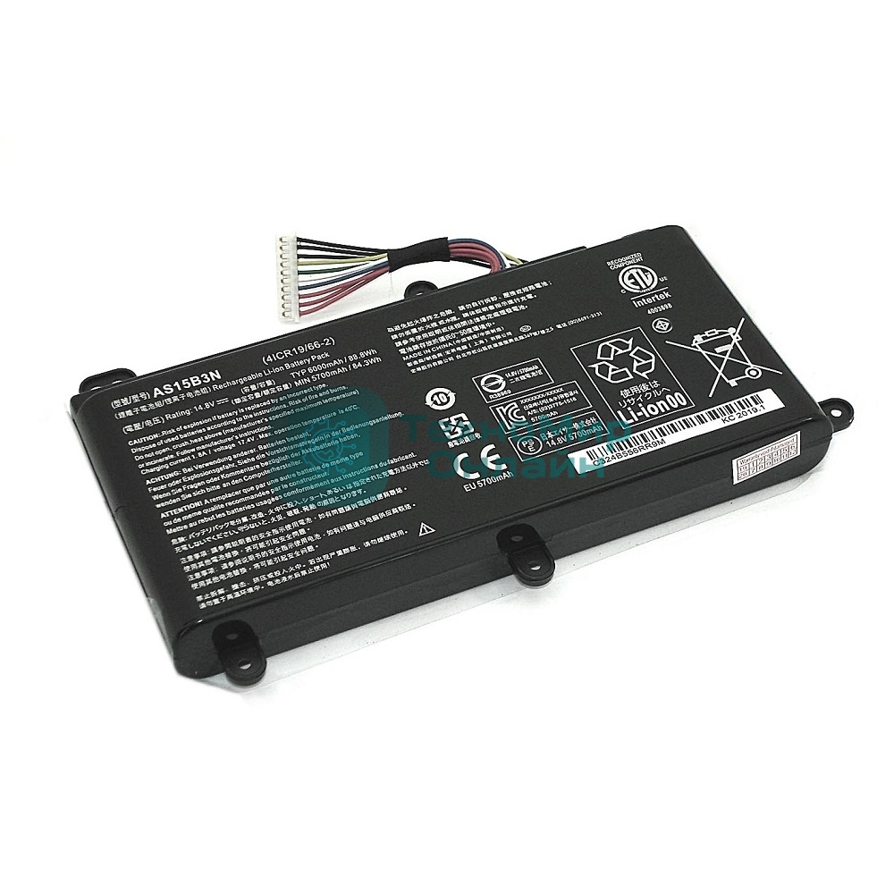 Аккумуляторная батарея для ноутбука Acer GX21-71 14.8V 5700mAh черный