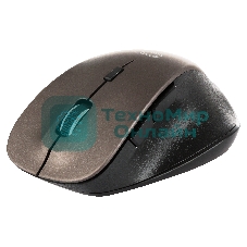 Мышь беспроводная Qumo Office Elite M55 коричневый, 2400 dpi, радиоканал, USB, кнопки - 6