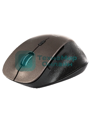 Мышь беспроводная Qumo Office Elite M55 коричневый, 2400 dpi, радиоканал, USB, кнопки - 6