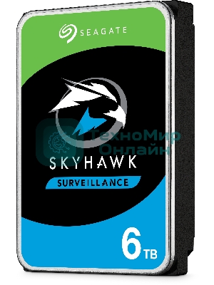 Жесткий диск Seagate 6TB 5400rpm SATA 6GB/S 256MB ST6000VX001 Seagate SkyHawk
