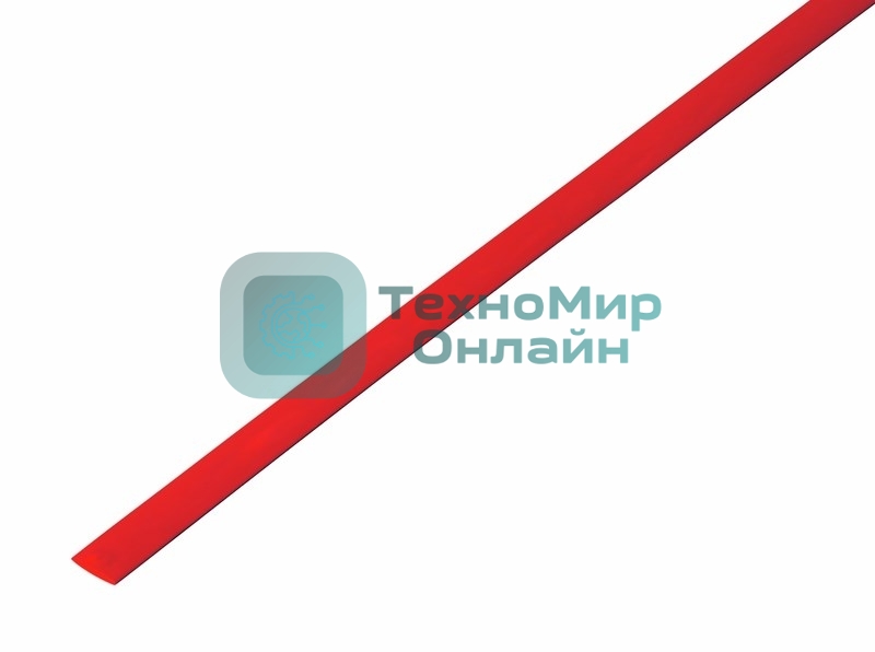 Трубка термоусадочная Rexant 4.0/2.0 1м красн.