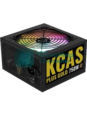 Блок питания Aerocool/Formula KCAS PLUS GOLD 750W (750W, ATX v2.4, APFC, Fan ARGB 12cm, 80+ Gold, Retail)
