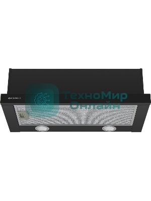 Вытяжка встраиваемая Maunfeld VS Light 50 черный, 50 см, 520 куб. м/ч, 56 дБ