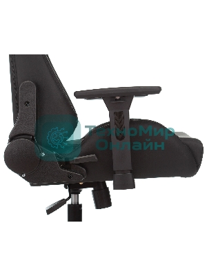 Кресло Knight ARMOR черный, экокожа, 120 кг, механизм качания