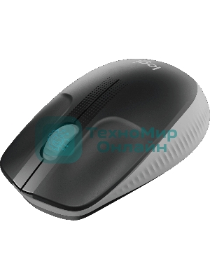 Мышь беспроводная Logitech M190 черный/серый, 1000 dpi, радиоканал, USB, кнопки - 3
