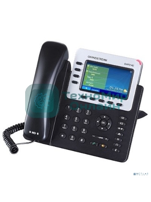 Телефон Grandstream GXP-2140, VoIP 2 Порта Ethernet 10/100/1000, 4 SIP линий, цветной TFT дисплей 480x272, HD Audio