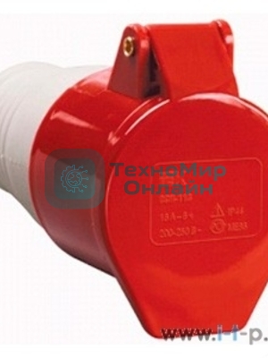 Розетка кабельная 32А 380В 3P+PЕ ССИ-224 IP44 IEK PSR22-032-4