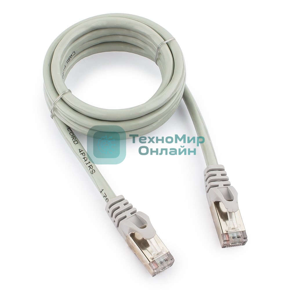 Патч-корд FTP Cablexpert cat.6, 1.5м, литой, многожильный, серый