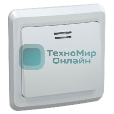 Выключатель 1-кл. СП Вега 10А IP20 ВС10-1-1-ВБ с индик. белый IEK EVV11-K01-10-DM