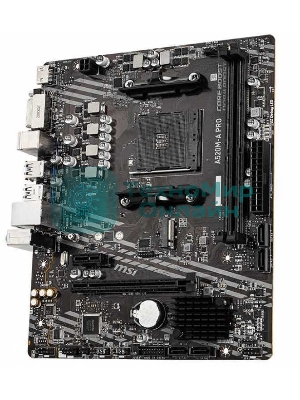 Материнская плата MSI A520M-A PRO, AM4, AMD A520, 2xDDR4, 4xSATA, 1xM.2, 1xPCIe 3.0 x16, 1xDVI-D, 1xHDMI, 1x 1Gb LAN, 2xUSB 2.0, 4xUSB 3.2 Gen 1, 3x3.5 мм, 7.1, mATX
