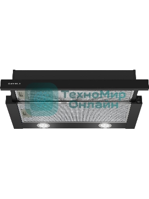 Вытяжка встраиваемая Maunfeld VS Light 50 черный, 50 см, 520 куб. м/ч, 56 дБ