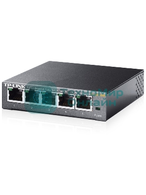Коммутатор сетевой TP-Link SMB TL-SG105E 5-Port Gigabit Desktop Easy Smart Switch, 5 10/100/1000Mbps RJ45 ports, MTU/Port/Tag-based VLAN, QoS, IGMP Snooping