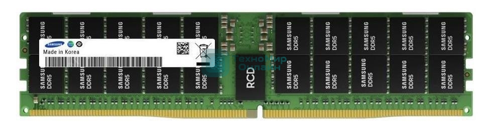Оперативная память Samsung, DDR5, 64GB (1x64GB), 4800MHz, CL40, ECC, RDIMM, OEM