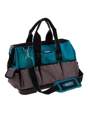 Сумка для инструмента Gross Handwerker, 26 карманов, пластик. дно, наплечный ремень, 400х225х310 мм