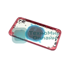 Задняя крышка (корпус) в сборе с рамкой для Apple iPhone XR красный