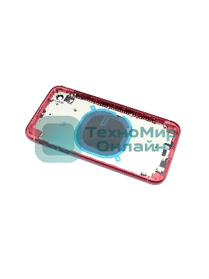 Задняя крышка (корпус) в сборе с рамкой для Apple iPhone XR красный