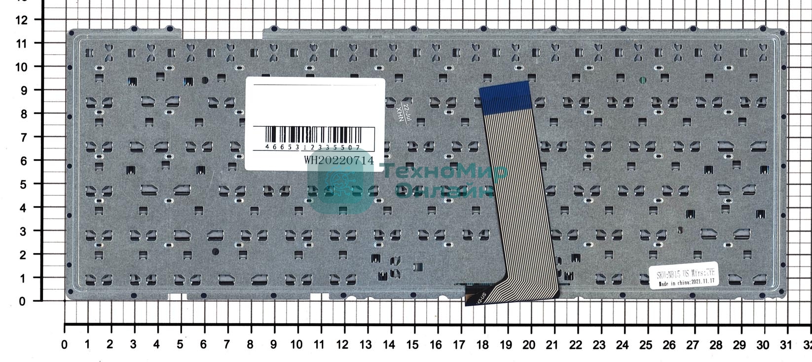 Клавиатура для ноутбука Asus X442 X442UA черная