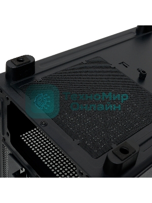 Компьютерный корпус без блока питания HSPD M510, Mesh Mid Tower, черный, TG, 0.5 SPCC, no fans ATX, mATX, mITX 180/280/160мм 1x2.5