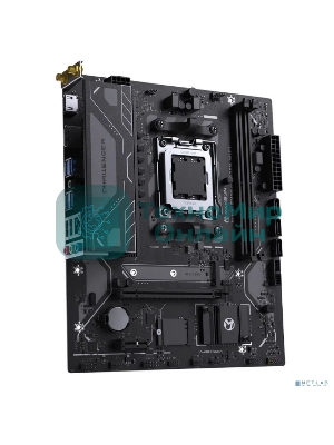 Материнская плата Maxsun MS-Challenger B650M WIFI V2, AM5, AMD B650, 2xDDR5, 3xSATA, 1xM.2 (PCIe 4.0 x4), 1xPCIe 4.0 x16, 1xPCIe 3.0 x1, 1xDP, 1xHDMI, 1x1Gb LAN, Wi-Fi 5, Bluetooth 4.2, 4xUSB-A 5Gbps, 2xUSB-A 2.0, 3x3.5 мм, 5.1, mATX