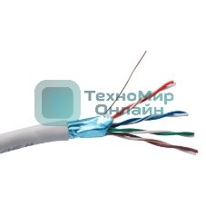 Кабель Exegate FTP 4 пары кат.5e CCA, экран, 305м pullbox, серый