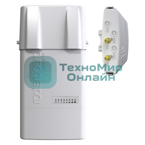 Точка доступа MikroTik RB912UAG-5HPnD-OUT BaseBox 5 (RouterBOARD 912UAG with 600Mhz Atheros CPU, 64MB RAM, 1xGigabit LAN, USB, miniPCIe, built-in 5Ghz 802.11a/n 2x2 two chain wireless with two RP-SMA connectors, Ro