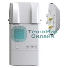 Точка доступа MikroTik RB912UAG-5HPnD-OUT BaseBox 5 (RouterBOARD 912UAG with 600Mhz Atheros CPU, 64MB RAM, 1xGigabit LAN, USB, miniPCIe, built-in 5Ghz 802.11a/n 2x2 two chain wireless with two RP-SMA connectors, Ro