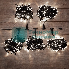 Гирлянда Neon-night LED ClipLight 24V, 5 нитей по 20 метров, цвет диодов белый, Flashing (белый)