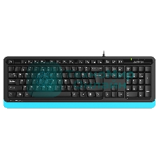 Клавиатура проводная A4Tech Fstyler FKS10, USB, черный/синий