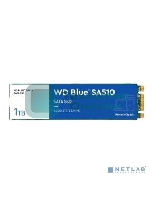 Накопитель SSD WD Blue SA510 WDS100T3B0B, 1Tb, SATA III, M.2 2280, R/W 560/520