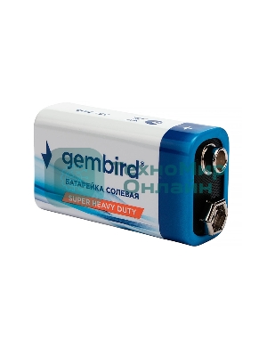 Батарейки солевые Gembird Gb-6F22-6B, тип Крона(6F22), 6шт, коробка