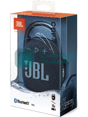 Портативная акустическая система JBL CLIP 4, синий