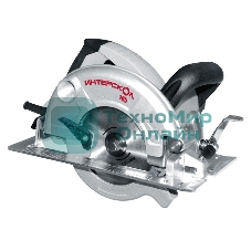 Пилы электрические дисковые, торцовочные, монтажны ИНТЕРСКОЛ ДП-165/1200 Пила дисковая 1200Вт,ф165/20мм,4700о/м,4.5кг 96.1.0.00