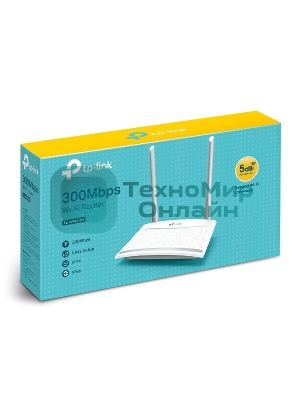Роутер беспроводной TP-Link TL-WR820N N300 10/100BASE-TX белый
