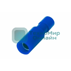 Разъем штекерный полностью изолированный Rexant гнездо 4 мм 1.5-2.5 мм² (РШПи-м 2.5-4/РШИм 2-5-4) синий