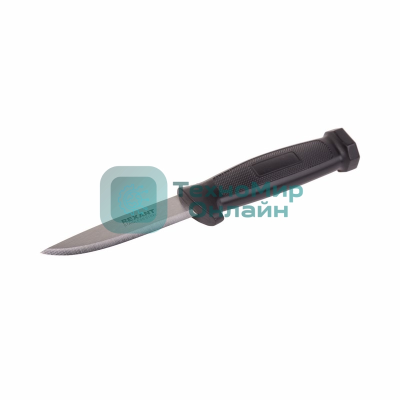 Нож строительный Rexant нержавеющая сталь лезвие 100 мм