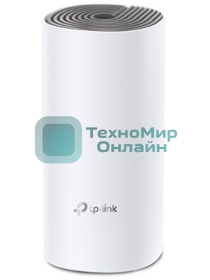 Домашняя Mesh TP-Link Wi-Fi система Deco M4 (1-Pack), 1167 Мбит/с (5 ГГц: до 867 Мбит/с + 2,4 ГГц: до 300 Мбит/с), 2 порта 1000 Мбит/с, 2 встроенные антенны на каждом модуле Deco