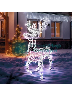 Фигура объемная Neon-night Олень 115х195 см, 528 LED, IP65, цвет свечения белый