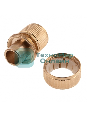 Соединитель латунный быстросъемный для шланга Palisad 3/4