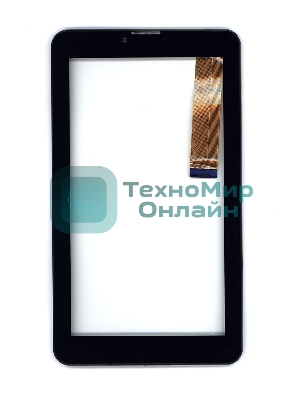 Сенсорное стекло (тачскрин) для Irbis TZ63L, черное с рамкой