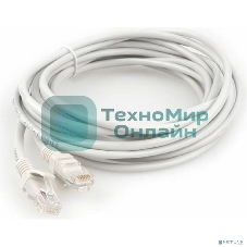 Патч-корд CCA light UTP Гарнизон PC-UTP-5e-5 cat.5e, 5м, литой, многожильный серый