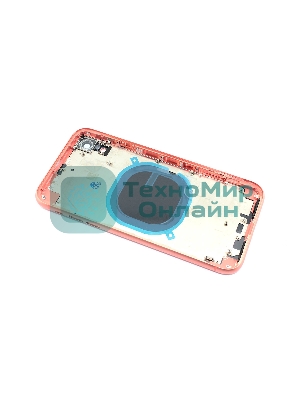 Задняя крышка (корпус) в сборе с рамкой для Apple iPhone XR coral