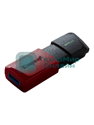 Флешка USB Kingston DataTraveler Exodia M (DTXM/128Gb), 128Gb, USB 3.2 Gen 1, R/W 150/60, черный/красный